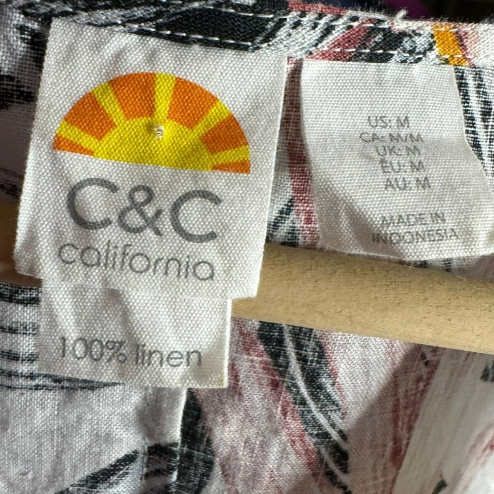 C&C California C&C California Linen Flutter Sleev… - image 7